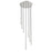 Z-Lite Forest 7 Light 12" LED Chandelier, Nickel/Nickel