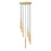 Z-Lite Forest 7 Light 12" LED Chandelier, Gold/Gold