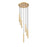 Z-Lite Forest 7 Light 12" LED Chandelier, Gold/Gold