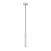 Z-Lite Forest 1 Lt 12" Pendant, Brushed Nickel/Brushed Nickel - 919MP12-BN-LED