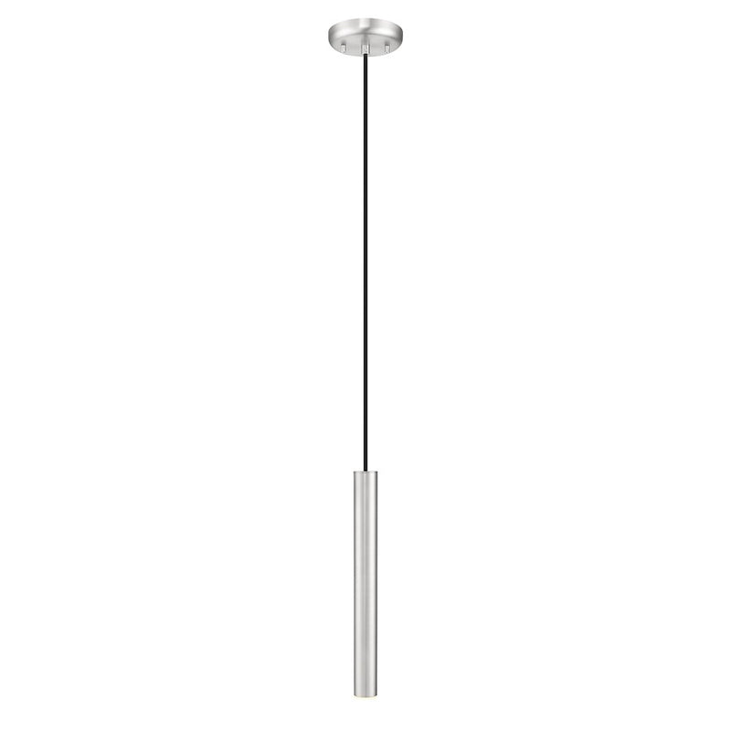 Z-Lite Forest 1 Lt 12" Pendant, Brushed Nickel/Brushed Nickel