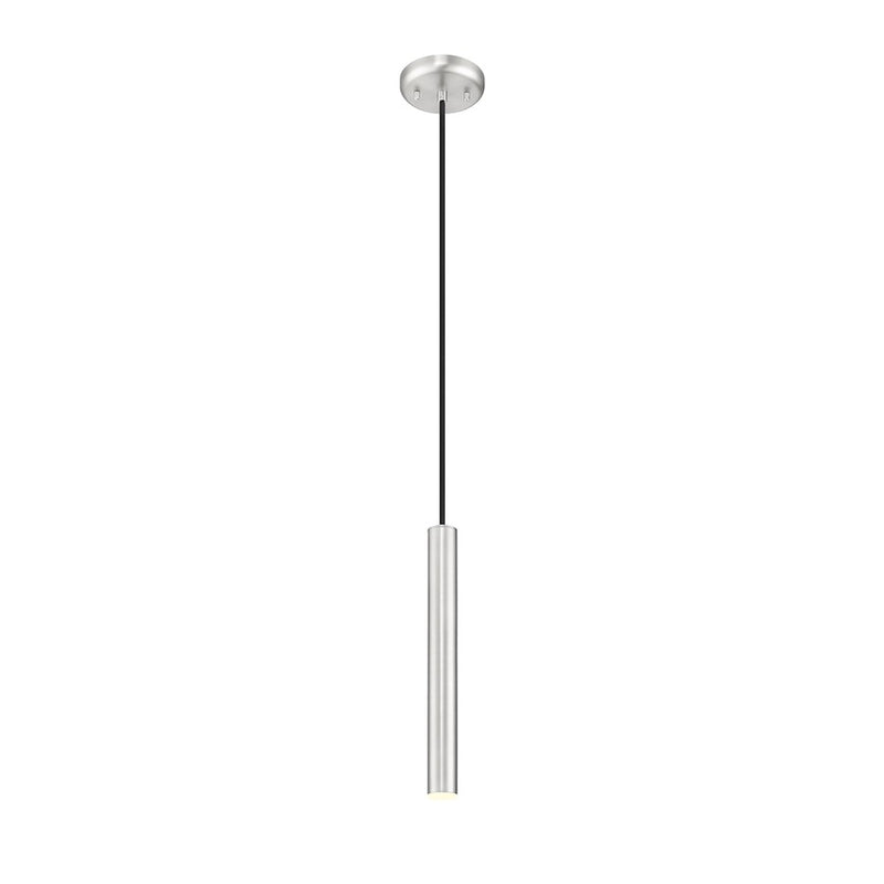 Z-Lite Forest 1 Lt 12" Pendant, Brushed Nickel/Brushed Nickel