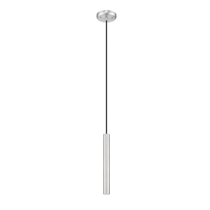Z-Lite Forest 1 Lt 12" Pendant, Brushed Nickel/Brushed Nickel