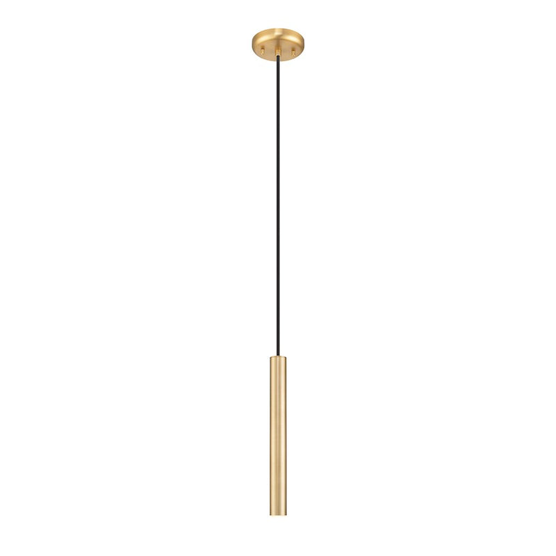Z-Lite Forest 1 Light 12" Pendant, Modern Gold/Modern Gold - 919MP12-MGLD-LED