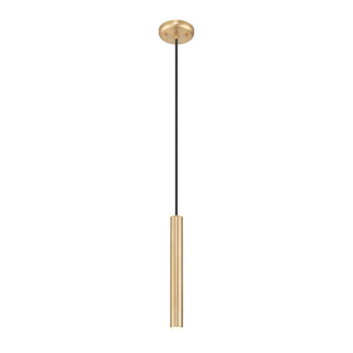 Z-Lite Forest 1 Light 12" Pendant, Modern Gold/Modern Gold