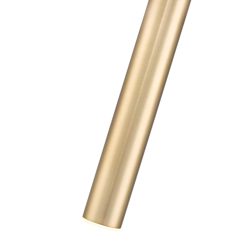 Z-Lite Forest 1 Light 12" Pendant, Modern Gold/Modern Gold