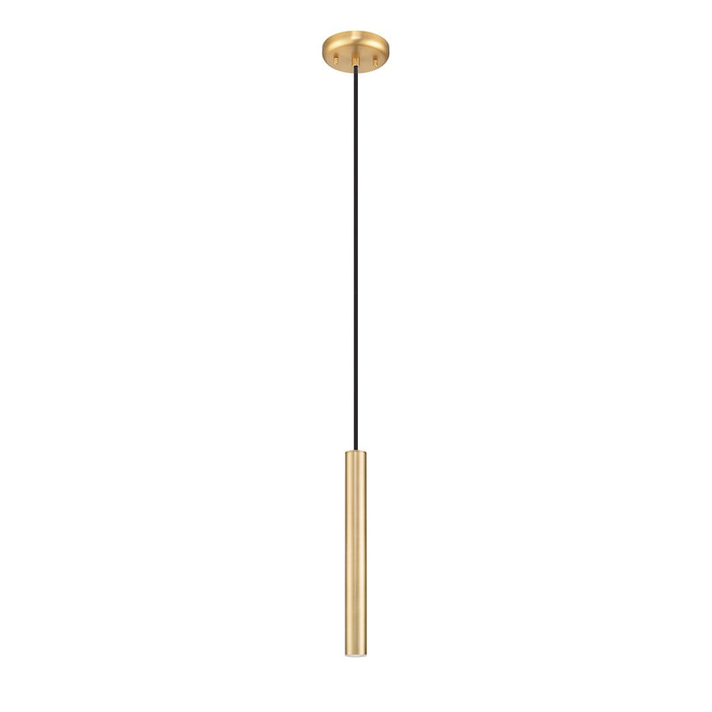Z-Lite Forest 1 Light 12" Pendant, Modern Gold/Modern Gold