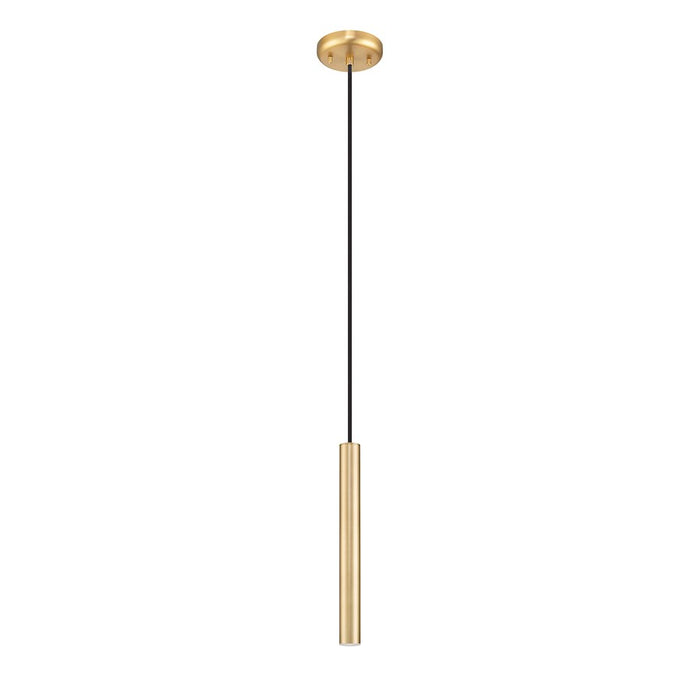 Z-Lite Forest 1 Light 12" Pendant, Modern Gold/Modern Gold
