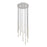 Z-Lite Forest 11 Light 24" Chandelier, Nickel/Nickel - 919MP24-11R-BN-LED