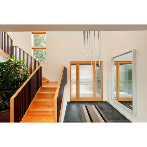 Z-Lite Forest 11Lt 24" Chandelier, Nickel/Nickel