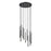 Z-Lite Forest 11 Light 24" Chandelier, Matte Black/Matte Black