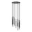 Z-Lite Forest 11 Light 24" Chandelier, Matte Black/Matte Black