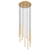 Z-Lite Forest 11 Light 24" LED Chandelier, Gold/Gold - 919MP24-11R-MGLD-LED
