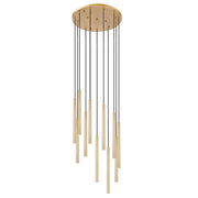 Z-Lite Forest 11Lt 24" LED Chandelier, Gold/Gold - 919MP24-11R-MGLD-LED
