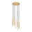 Z-Lite Forest 11 Light 24" LED Chandelier, Gold/Gold