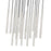 Z-Lite Forest 17 Light 42" LED Linear Chandelier, Nickel/Nickel