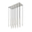 Z-Lite Forest 17 Light 42" LED Linear Chandelier, Nickel/Nickel