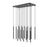 Z-Lite Forest 17 Light 42" LED Linear Chandelier, Black/Black