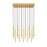 Z-Lite Forest 17Lt 42" LED Linear Chandelier, Gold/Gold