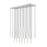 Z-Lite Forest 23Lt 54" LED Linear Chandelier, Nickel/Nickel