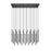 Z-Lite Forest 23 Light 54" LED Linear Chandelier, Black/Black
