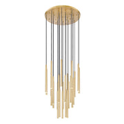 Z-Lite Forest 27 Light 36" LED Chandelier, Gold/Gold - 919MP24-27R-MGLD-LED