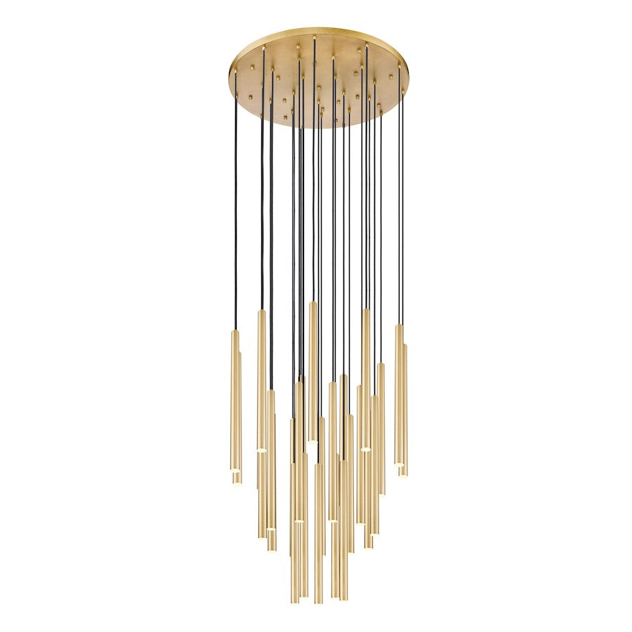 Z-Lite Forest 27 Light 36" LED Chandelier, Gold/Gold - 919MP24-27R-MGLD-LED