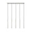 Z-Lite Forest 5 Light 42" LED Linear Chandelier, Nickel/Nickel