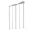 Z-Lite Forest 5 Light 42" LED Linear Chandelier, Nickel/Nickel
