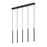 Z-Lite Forest 5Lt 42" LED Linear Chandelier, Black/Black - 919MP24-5L-MB-LED