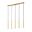 Z-Lite Forest 5Lt 42" LED Linear Chandelier, Gold/Gold - 919MP24-5L-MGLD-LED