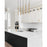 Z-Lite Forest 5Lt 42" LED Linear Chandelier, Gold/Gold