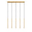 Z-Lite Forest 5Lt 42" LED Linear Chandelier, Gold/Gold