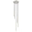 Z-Lite Forest 5 Light 24" LED Chandelier, Nickel/Nickel
