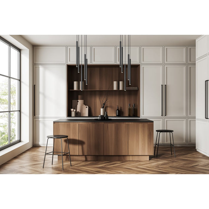 Z-Lite Forest 5Lt 24" LED Chandelier, Black/Black