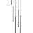 Z-Lite Forest 5 Light 24" LED Chandelier, Black/Black