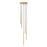 Z-Lite Forest 5 Light 24" LED Chandelier, Gold/Gold