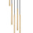 Z-Lite Forest 5 Light 24" LED Chandelier, Gold/Gold
