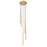 Z-Lite Forest 5 Light 24" LED Chandelier, Gold/Gold