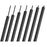 Z-Lite Forest 7 Light 24" LED Linear Chandelier, Black/Black
