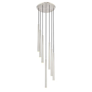 Z-Lite Forest 7 Light 24" LED Chandelier, Nickel/Nickel - 919MP24-7R-BN-LED