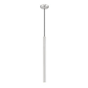 Z-Lite Forest 1 Lt 24" Pendant, Brushed Nickel/Brushed Nickel - 919MP24-BN-LED