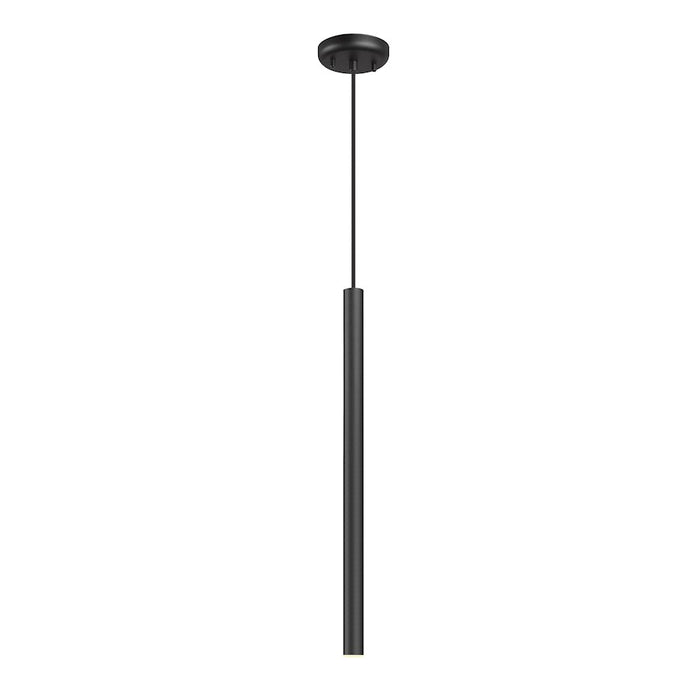 Z-Lite Forest 1 Light 24" Pendant, Matte Black/Matte Black - 919MP24-MB-LED