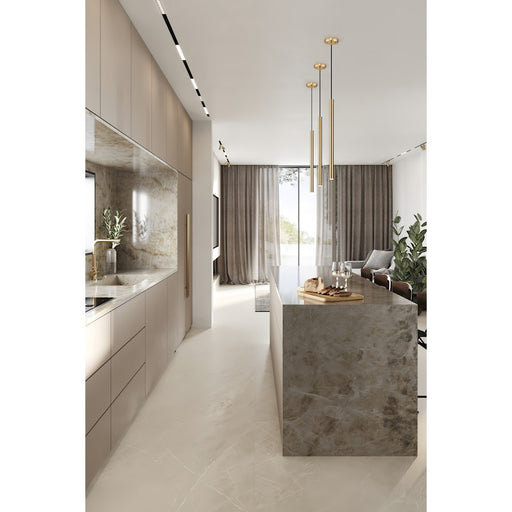 Z-Lite Forest 1 Light 24" Pendant, Modern Gold/Modern Gold