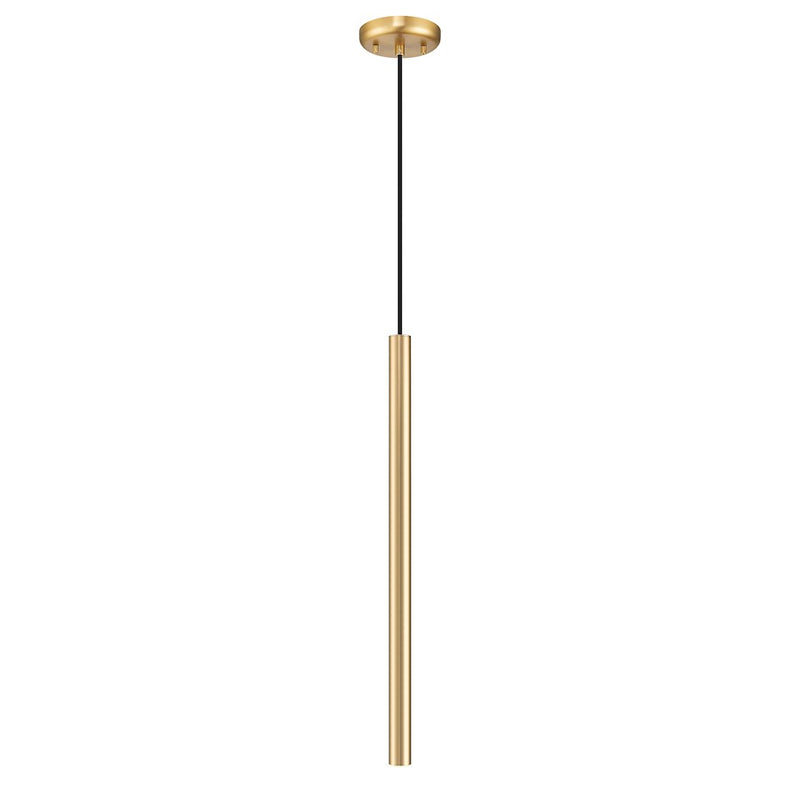 Z-Lite Forest 1 Light 24" Pendant, Modern Gold/Modern Gold