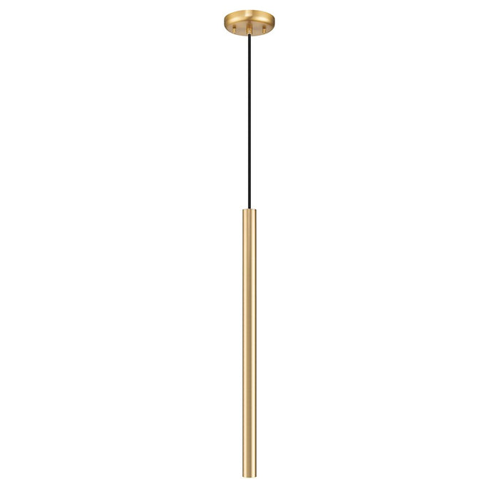 Z-Lite Forest 1 Light 24" Pendant, Modern Gold/Modern Gold