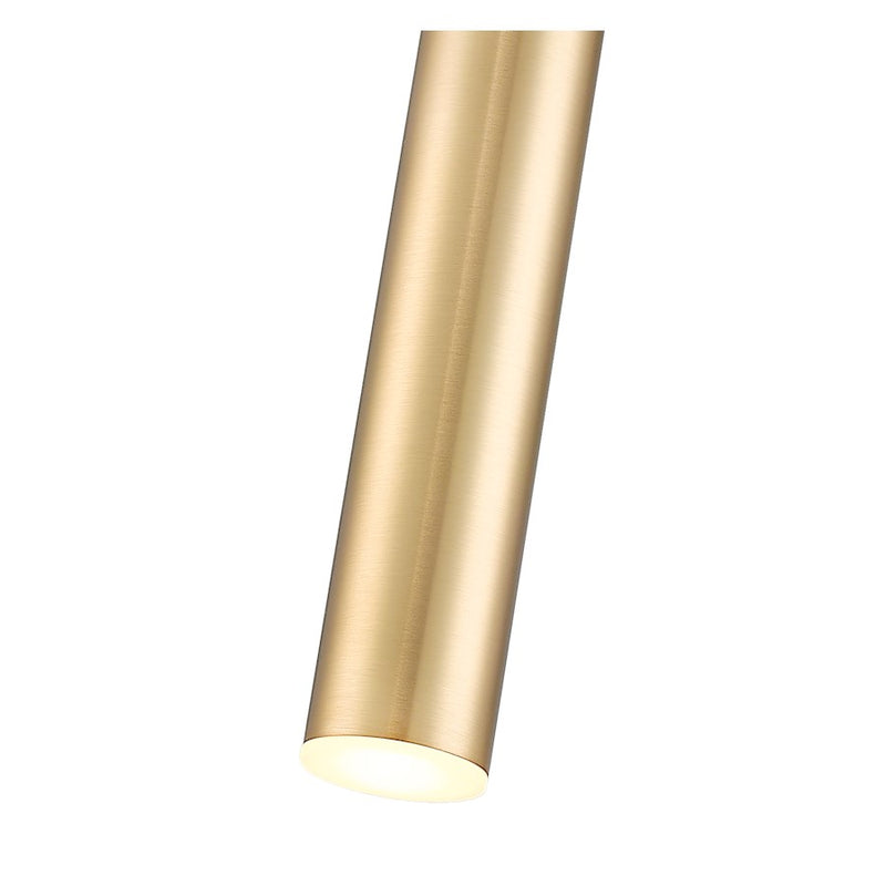 Z-Lite Forest 1 Light 24" Pendant, Modern Gold/Modern Gold