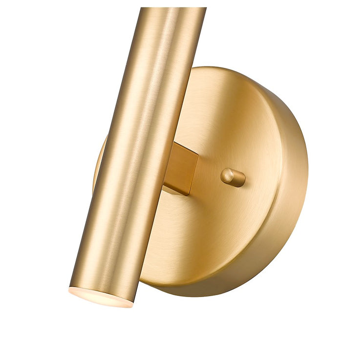 Z-Lite Forest 2 Light Wall Sconce, Modern Gold/Modern Gold