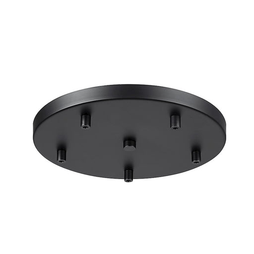 Z-Lite Multi Point Canopy 5 Light 12" Ceiling Plate, Matte Black - CP1205R-MB