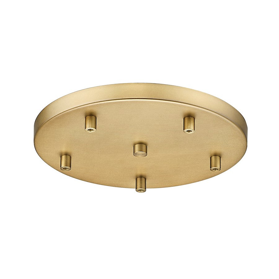 Z-Lite Multi Point Canopy 5 Light 12" Ceiling Plate, Modern Gold/ - CP1205R-MGLD